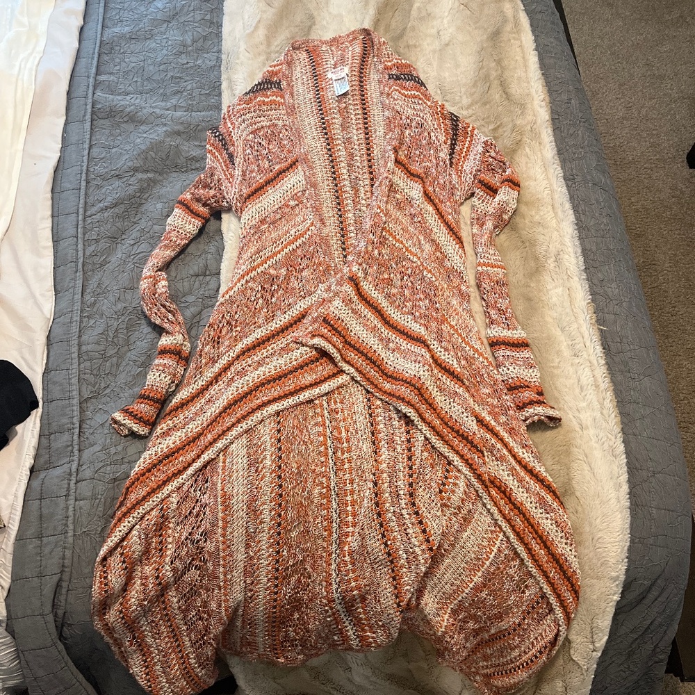 Long sweater jacket size XS